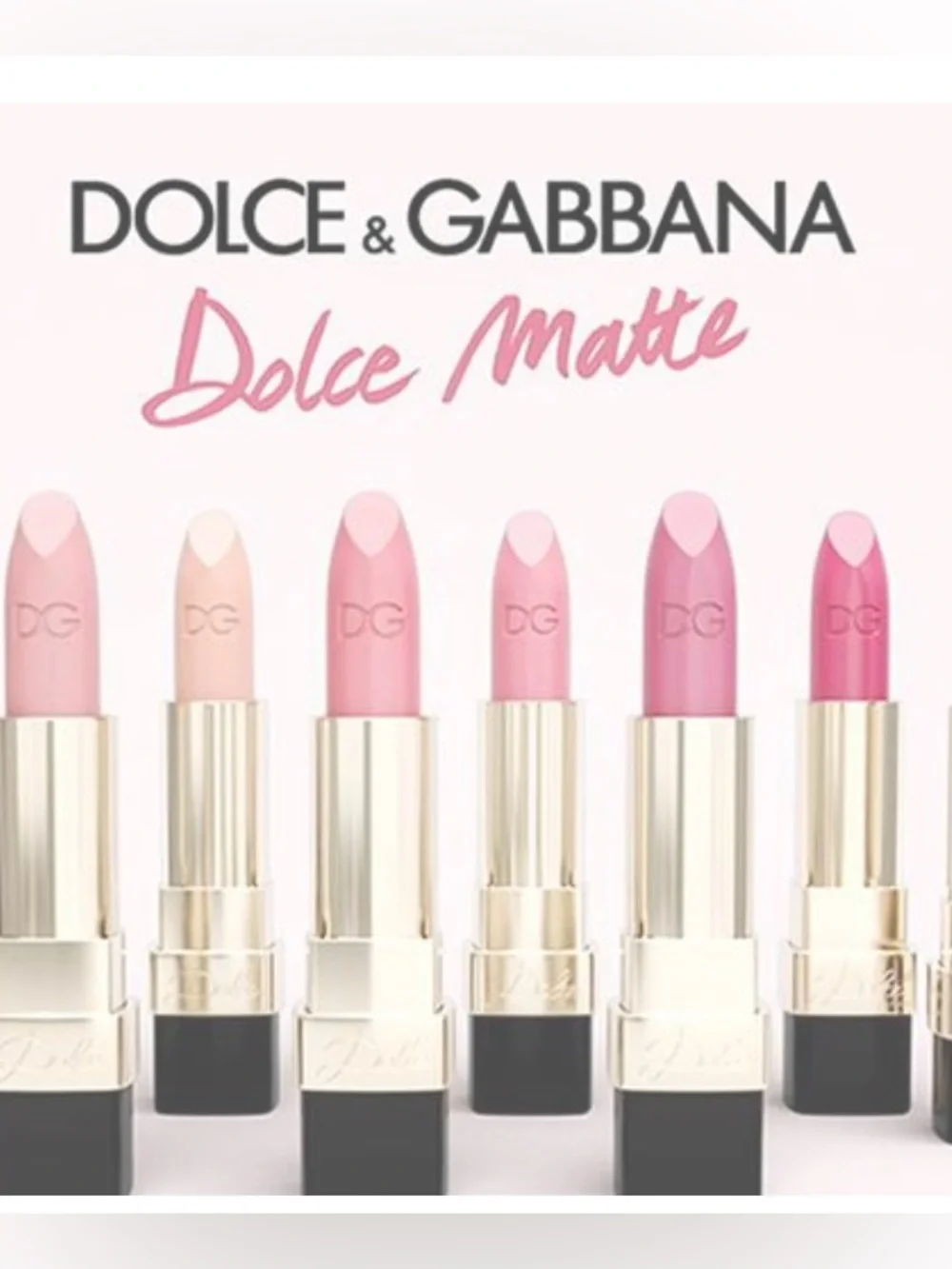 BNIB D&G Dolce Matte Lipstick - Shade 222 Dolce Rosa 3.5g (2nd Listing)